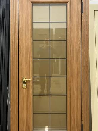 Входная уличная термодверь с режимом приватности.