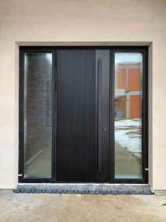 Монтаж трех входных групп в КП Прозорово - фото с объекта