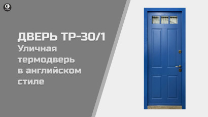 Видео — Термодверь в английском стиле. Модель ТР-30/1 — фото