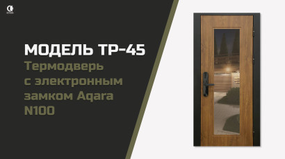 Видео — Термодверь с электронным замком Aqara N100. Модель ТР-45 — фото