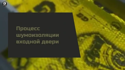 Видео — Процесс шумоизоляции входной двери — фото