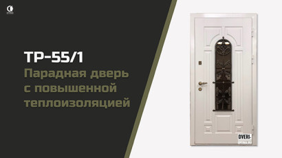 Со стеклом и ковкой — Термодверь в коттедж со стеклом и кованной решеткой — фото